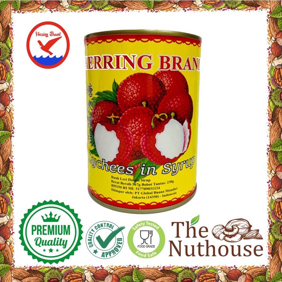 

Herring LYCHEE Canned in Syrup / Buah Leci dalam Sirup 565gr