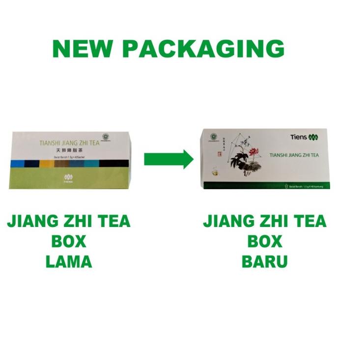 

[BISA COD] Tiens / Tianshi Jiang Zhi Tea / Teh Herbal Pelangsing Isi 40 Sachet