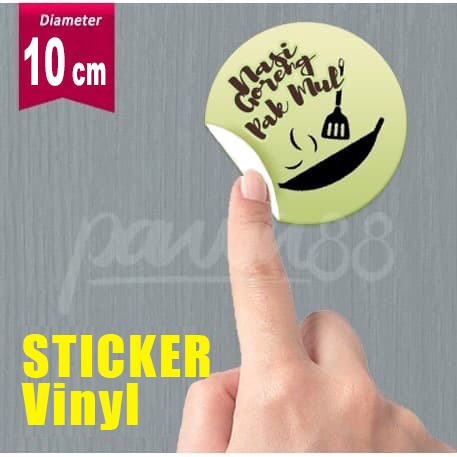 

Stiker Sticker Label Vinyl Susu - D: 10 cm -(12 pcs)