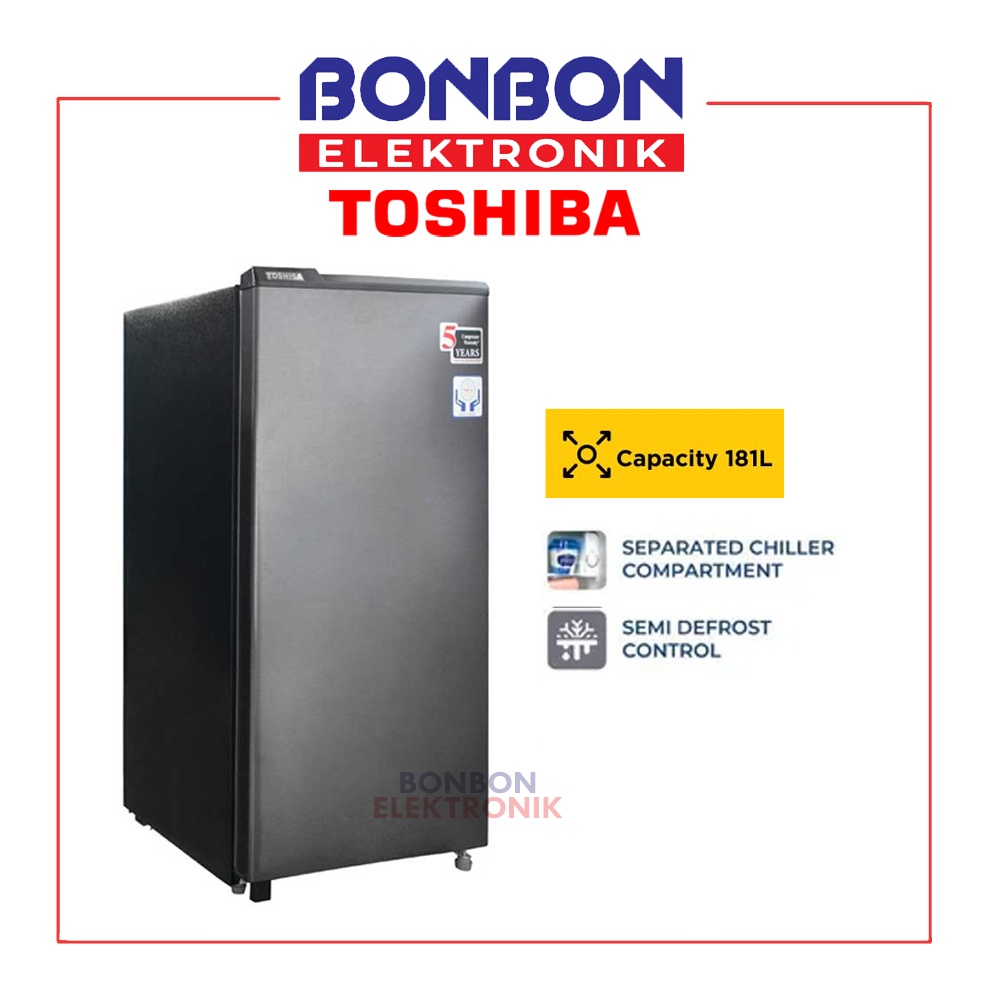 Toshiba Kulkas 1 Pintu 181L GR-RD235CC-DMF / GR RD235CC DMF (37)