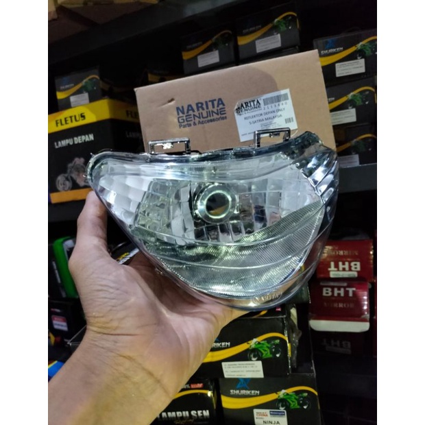 Reflektor Lampu Depan Satria Hiu Malaysia Kualitas Terbaik