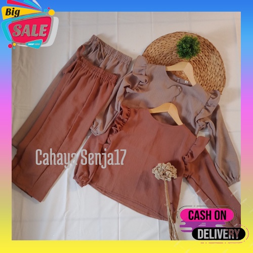 Setelan Import Anak Perempuan Usia 1-4 Tahun | Setrok Anak Perempuan Baju Kaos Love Variasi Krah Kel