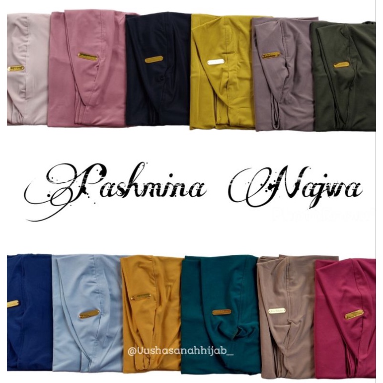 [Ori Nurie] PASHMINA NAJWA••pashmina instan polos••pashmina instan jersey bellerina