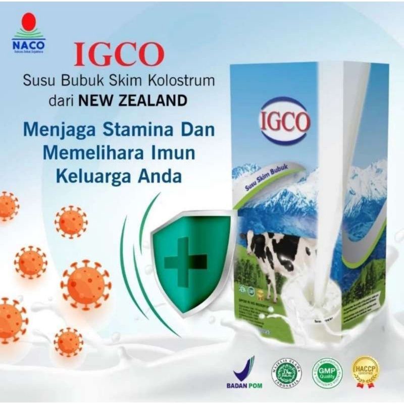 

IGCO Susu Bubuk Skim Kolostrum 30 SACHET 1 BOX