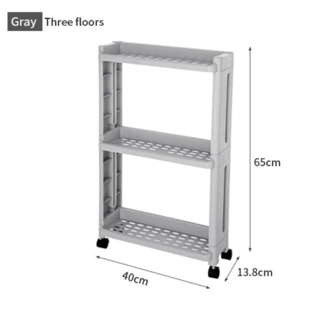 

Jual Rak Laci Tingkat Dapur Kitchen Storage Rack 3 Layer - MOSB-02 - Gray Limited