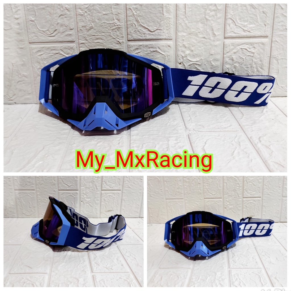 GOGGLE IMPORT Google 100 Percent - Kacamata Motor - Google Motocross - Google MX Trail - Google Rainbow - 015