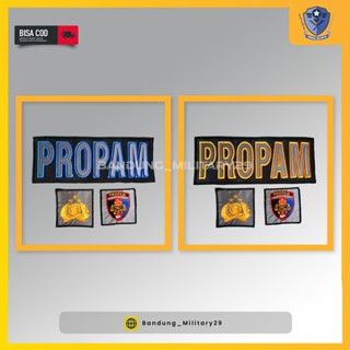 Jual Logo PROPAM Polri Polisi Patch Only Bordir Velcro Fullset | Shopee