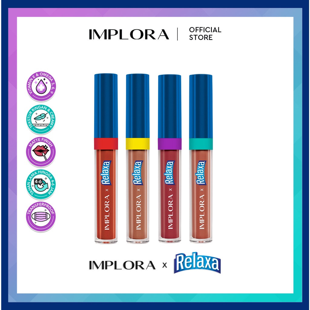 Implora x Relaxa Matte Lipcream (Limited Edition) IMPLORA X RELAXA MATTE LIPCREAM