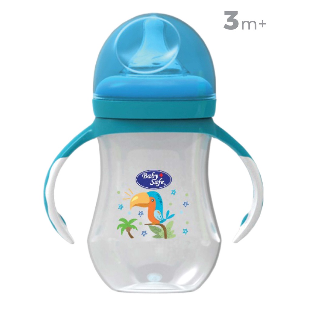 Baby Safe WN06 Wide Neck Bottle with Handle 260 ml