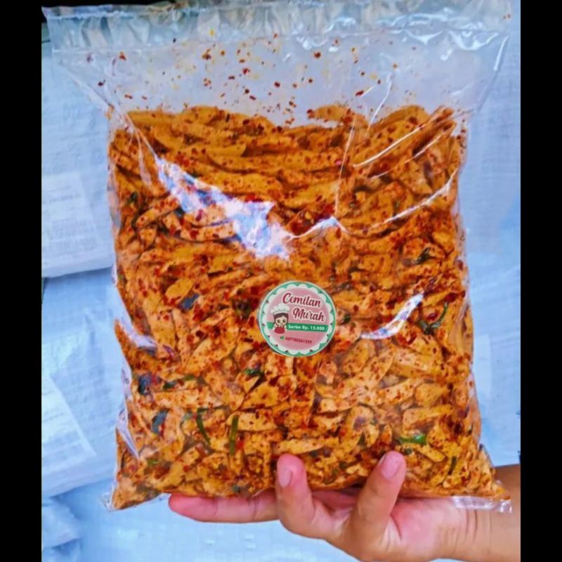 

basreng pedas kencur dan original 250 gr basreng baso goreng basreng stik basreng pedas