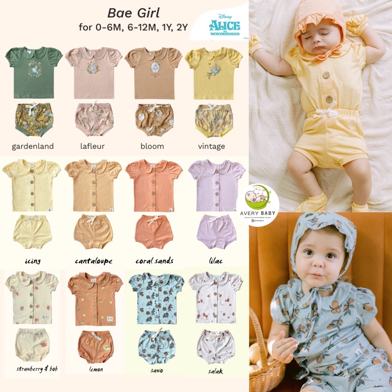 BAE SET GIRL BOHOPANNA / BOHOBABY BABY SET / SETELAN BAYI