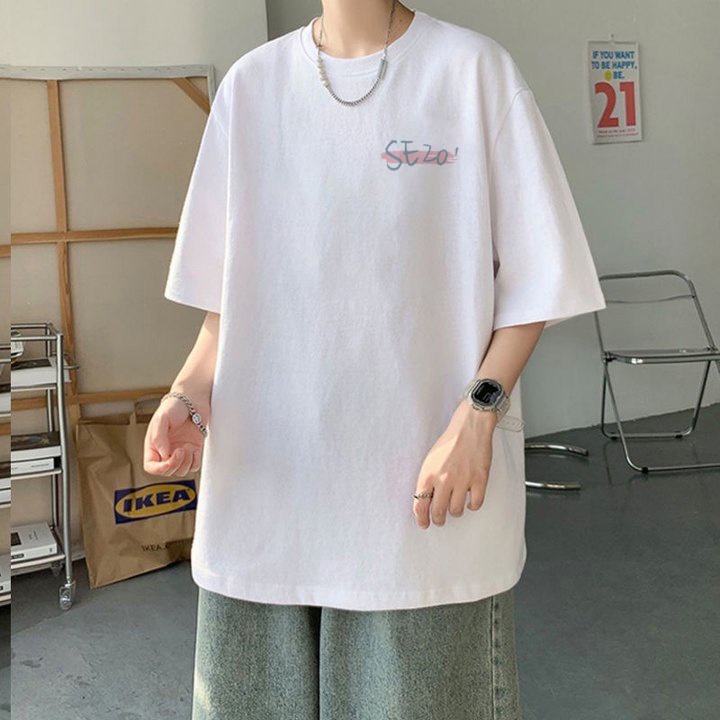 RDGF official shop kemeja leher bulat kaos pria terbaru 2023 kaos bagus Kaos pria  hitam oversize PRIA &amp; WANITA (UNISEX)