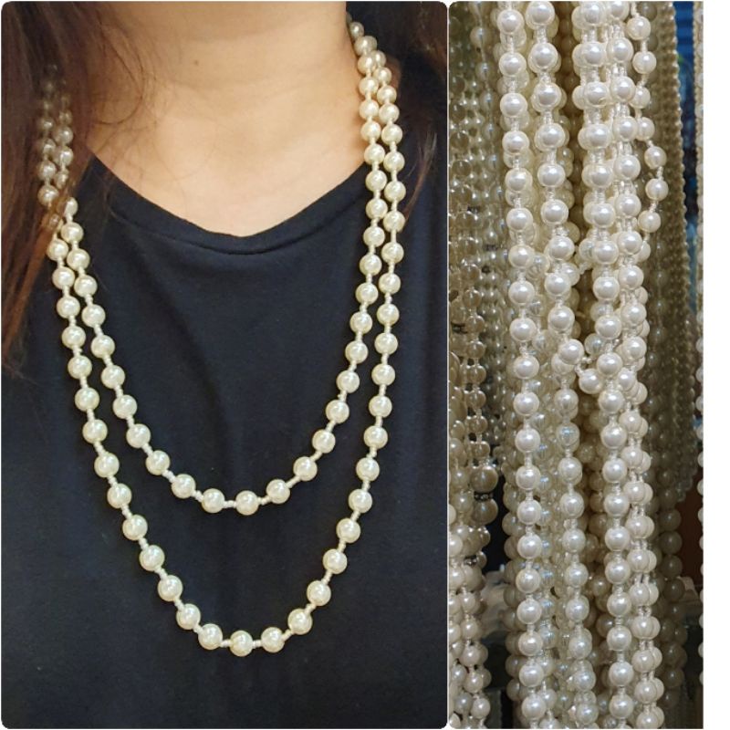 Kalung Mutiara model lilit Kalung Fashion Mutiara Pearl Import Tidak luntur 9911