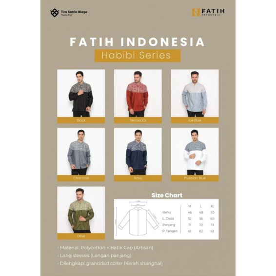 KEMEJA BATIK  KOKO FATIH INDONESIA