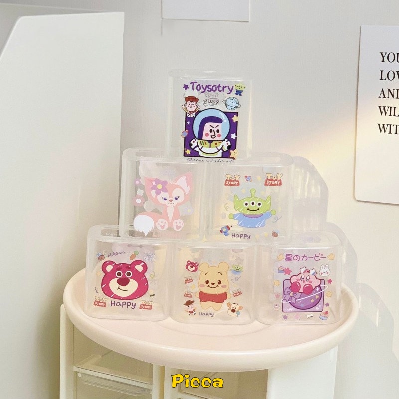5in1 Kartun Shin-chan Chibi Maruko Cute Winnie Charger Plug Cover Kabel USB Spring Line Wrap Pelindung Kabel Data Line Cord Organize Winding Wire Tie Soft TPU Cover Untuk Android Type-C