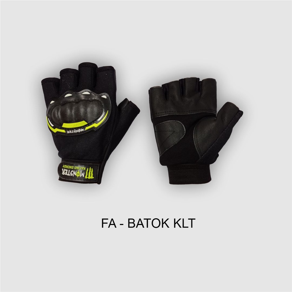 Sarung Tangan Batok Kulit Setengah Jari/Sarung Tangan Motor Kulit