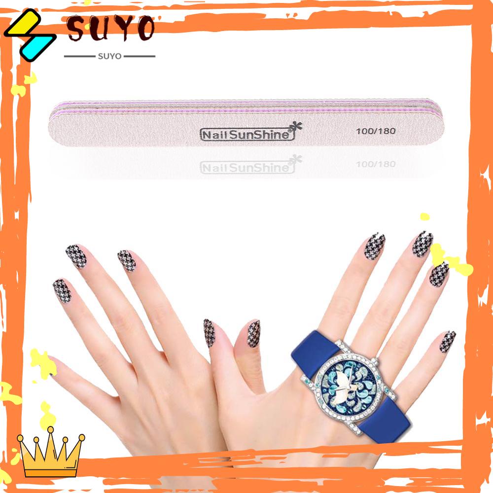 Suyo 1PC Kikir Kuku Hot Dua Sisi Alat Kecantikan Manicure