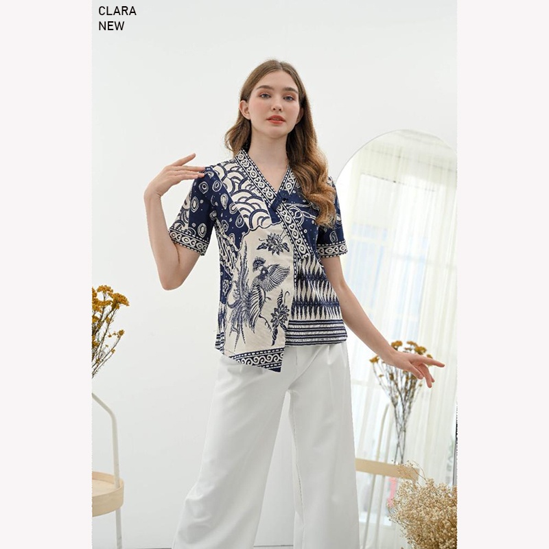 CLARA TOP STANDAR / JUMBO - Atasan Batik Wanita Blouse Wanita