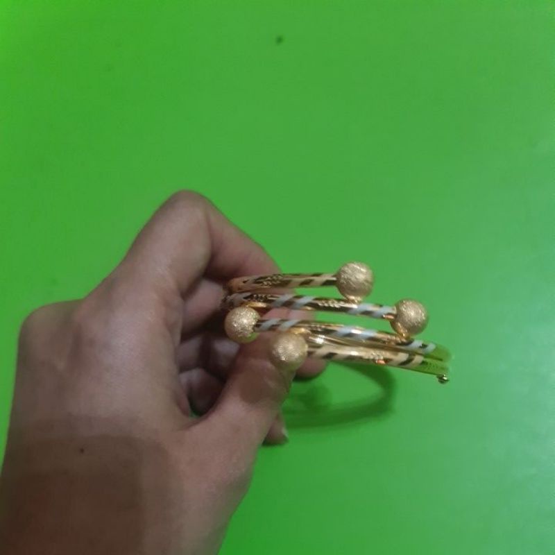 Gelang bangle 4 bola variasi UBS kadar 8K 375