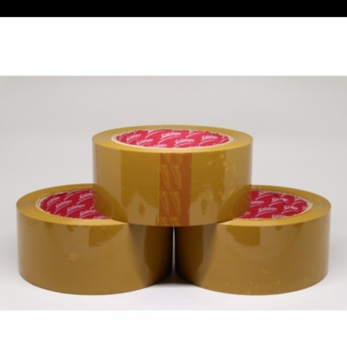 

lakban solatape (Coklat)45x 100 yard 1 karton isi 72 roll