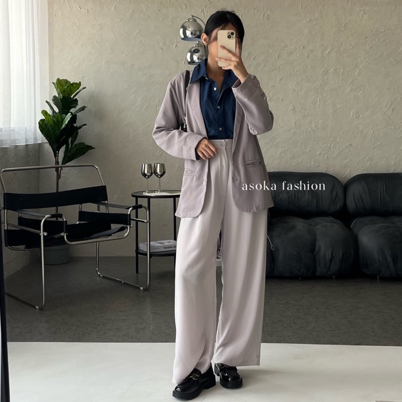 ASOKA Elanor Blazer 332 - Korean Blazer Wanita - Outer Blazer - Blazer Kerja