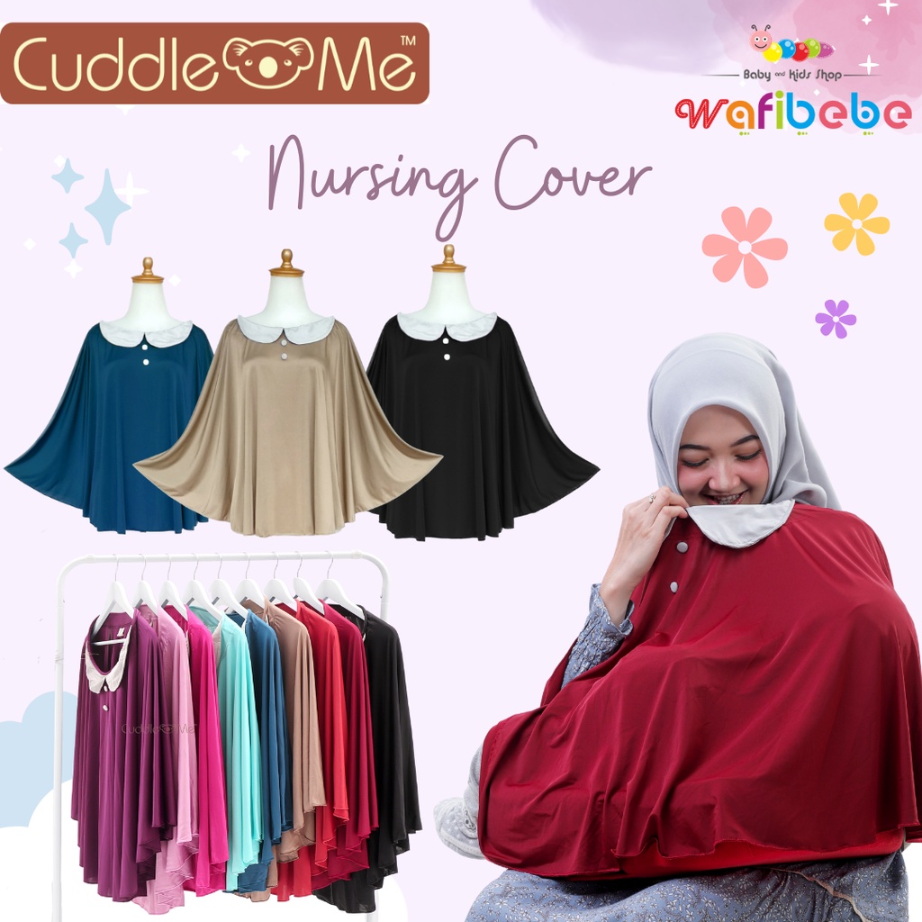 Cuddle Me Nursing Cape Apron Cover Menyusui Bayi Melingkar Polos Original Cuddleme