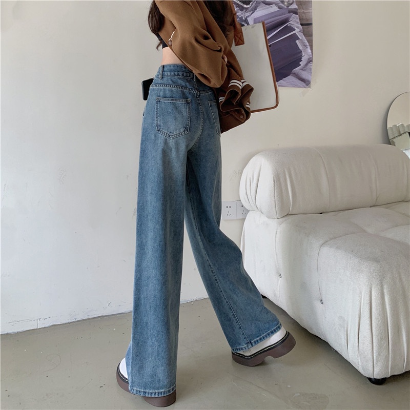 Kulot Jeans Wanita Import / Celana Highwaist Jeans Wanita Fashion Korean