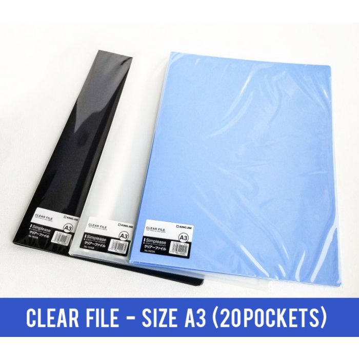 

TERUJI Clear Holder / Display Book / Clear File King Jim A3 - 20 pockets Code 1991