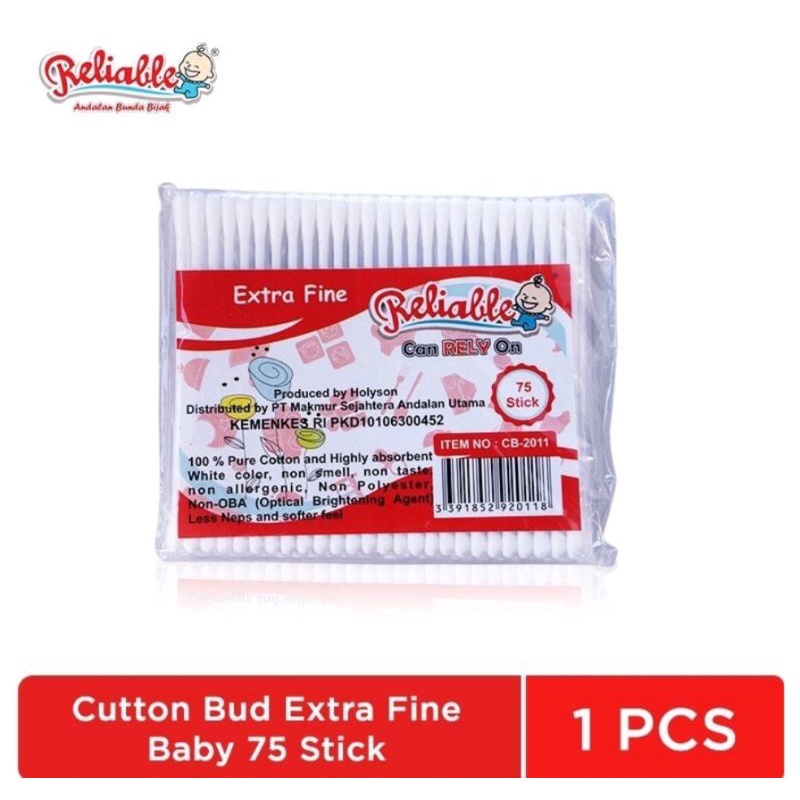 Cotton buds small tip isi 75 dan 100pc