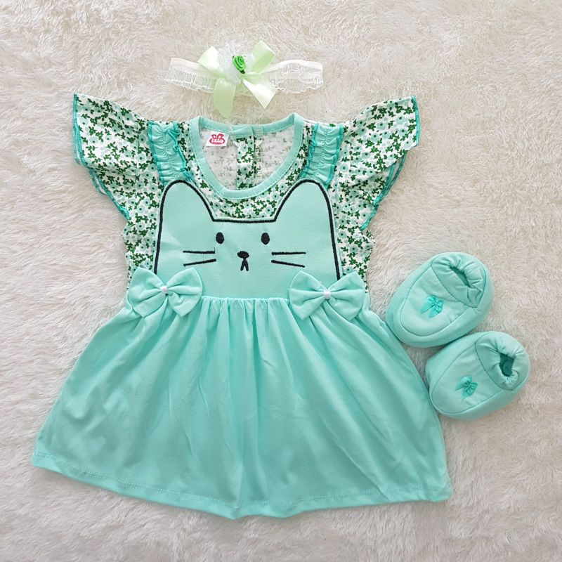 Baju Bayi Set dress 3in1