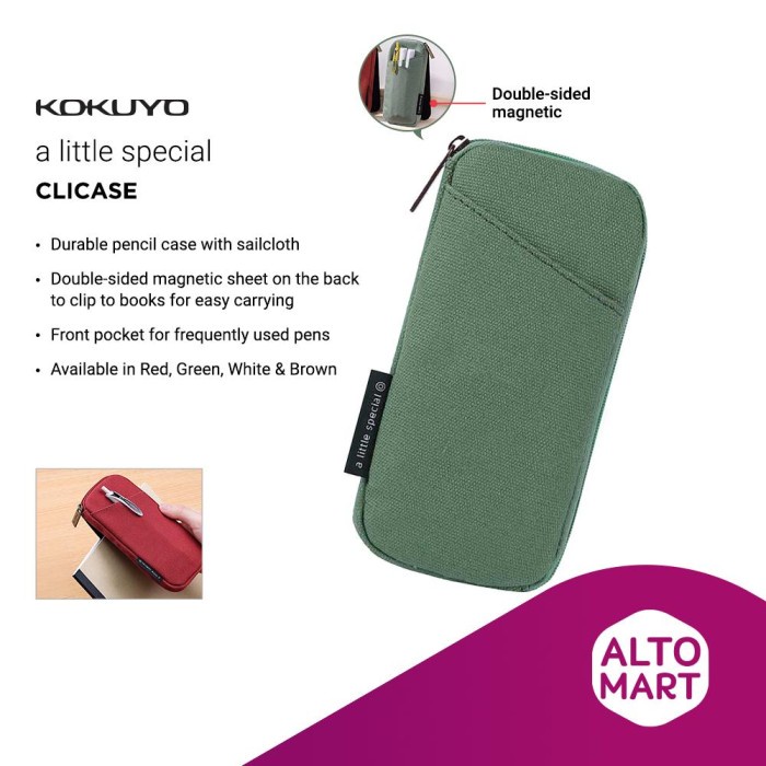 

KOKUYO CLICASE CLIP ON RETRO PENCIL CASE TEMPAT PENSIL