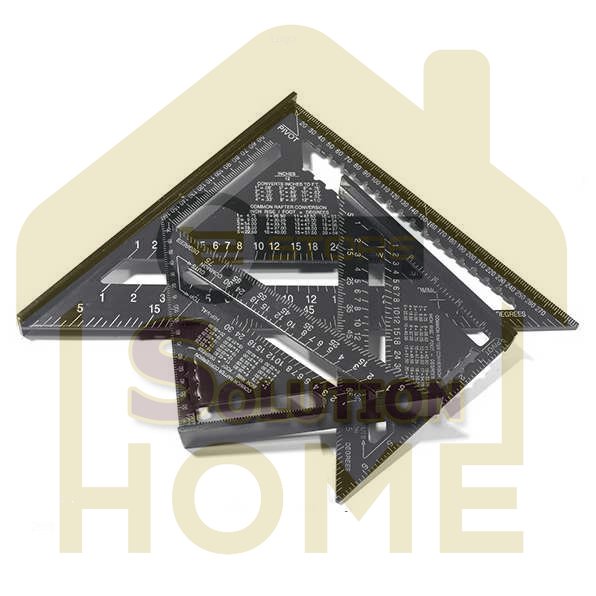 

HSS TOOLS - VKTECH Penggaris Siku Mistar Triangle Ruler Aluminium 7 inch - A10D01