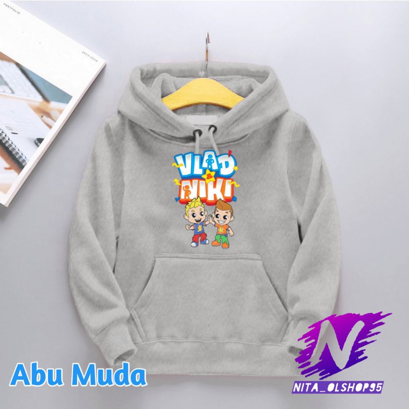 jaket sweater hoodie anak vlad and niki