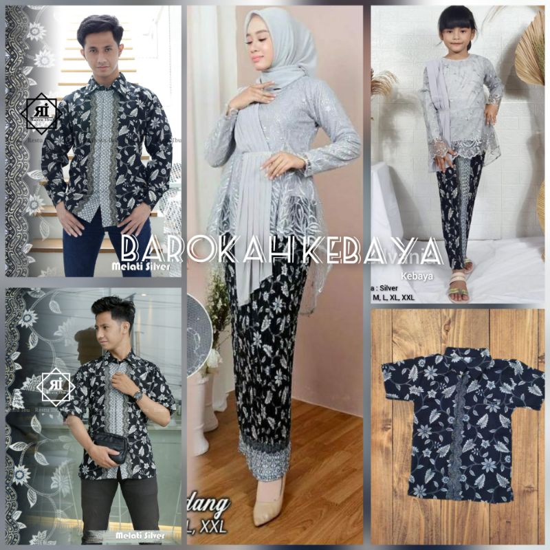 BAJU COUPLE SERAGAM KELUARGA / KEBAYA COUPLE / BATIK KEBAYA COUPLE