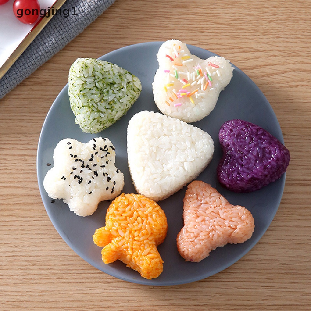 Ggg Sushi Maker Cetakan Rice Ball Food Press Dapur Gadget Sandwich Nori Onigiri Mold ID