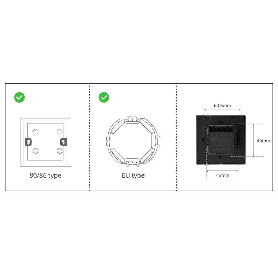 Sonoff Smart Wall Switch M51C86 saklar wireless smart home IOT