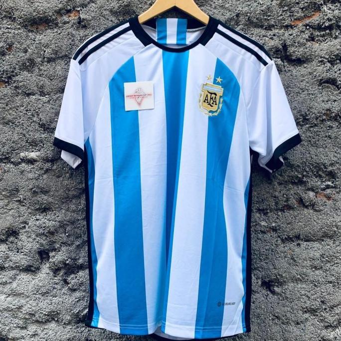 JERSEY ARGENTINA HOME PIALA DUNIA 2022 GRADE ORI IMPOR BAJU BOLA HRT8646R