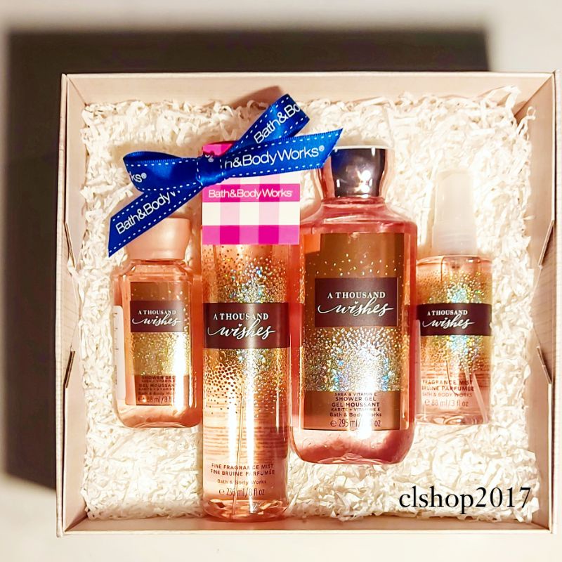 BBW A THOUSAND WISHES GIFT SET PAKET BATH &amp; BODY WORKS ATW