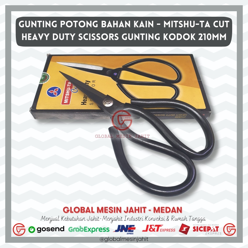 

Gunting Potong Bahan Kain - Tailor Scissors - Gunting Kodok Grade AAA MITSHU-TA CUT Heavy Duty Scissor 210mm Gunting Potong Kain Kulit Kertas Kualitas Bagus