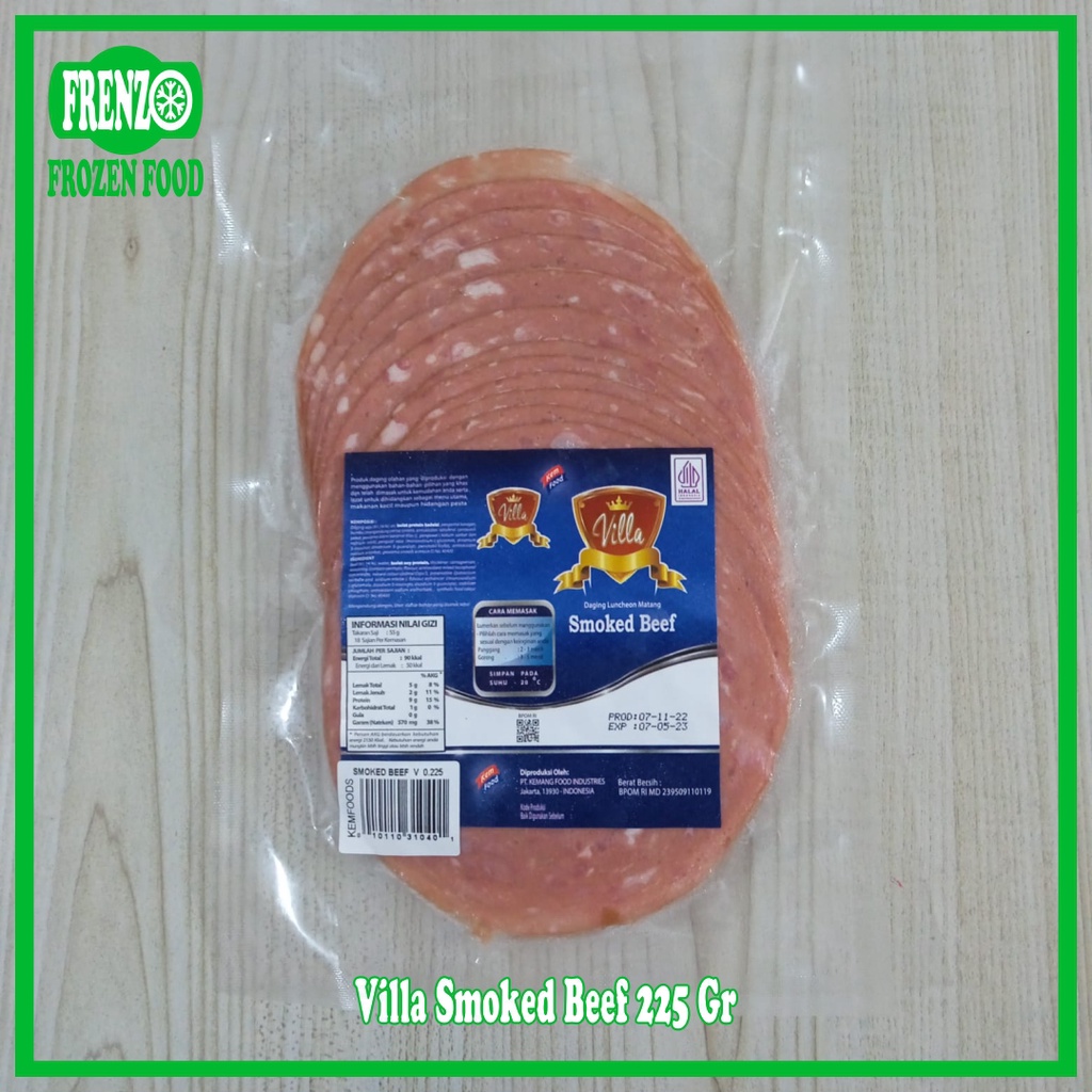 

Villa Smoked Beef 225 Gr