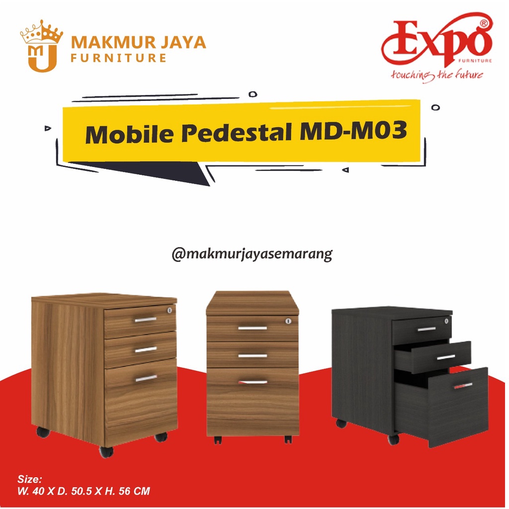 HANGING DRAWER RAK EXPO MOBILE PEDESTAL MD-M03