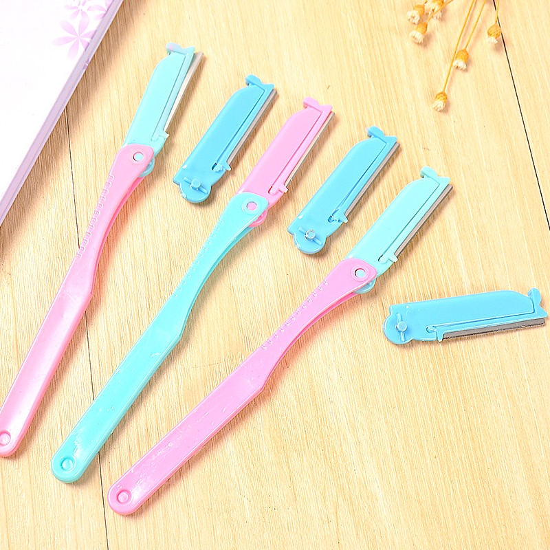 Pisau Cukur Alis / Eyebrow Shaver / Cukur Alis Lipat / Cukuran Alis Rambut - Pisau Alis Free Refill