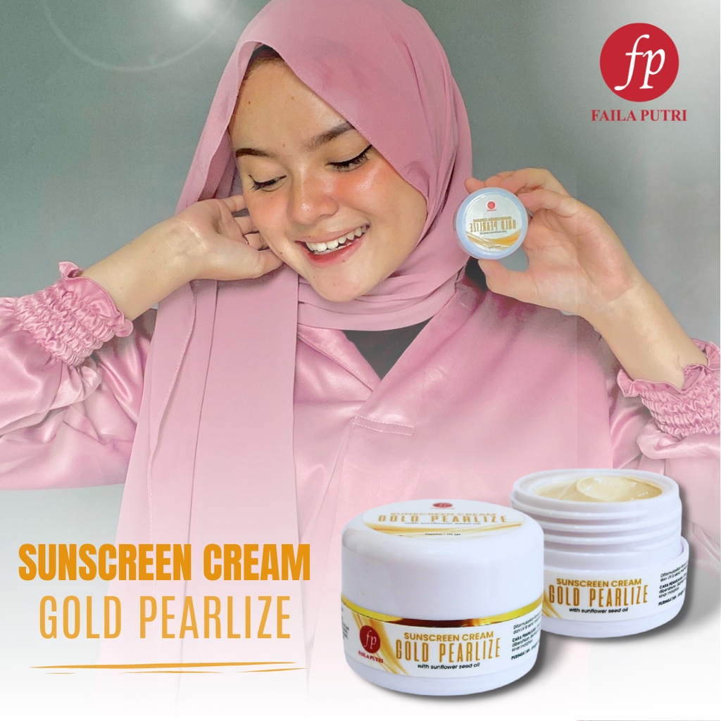 Sunscreen pearly gold FAILA PUTRI / sunblock gold  - krim siang glow FP