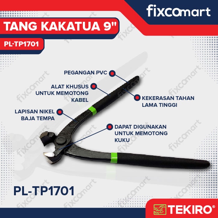 Tekiro Tang Kakatua 9 Inch / Tekiro Tower Pincer / Tang Burung