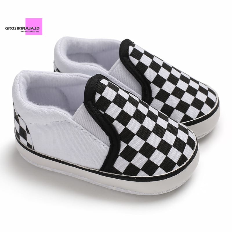 Sepatu Prewalker Slipon Laki-Laki Sepatu Bayi Perempuan Catur