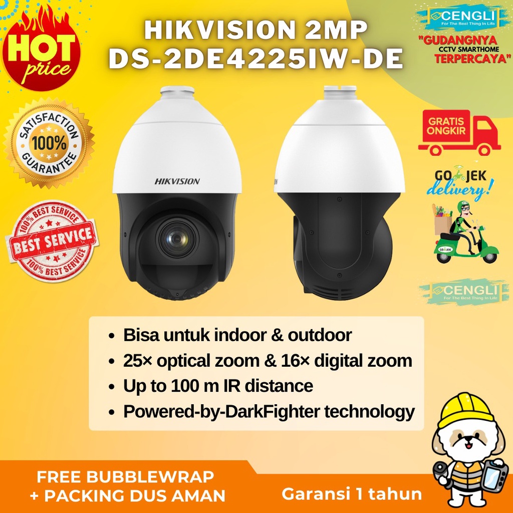 PTZ Hikvision DS-2DE4225IW-DE 2MP 25X IR Network Speed Dome Camera