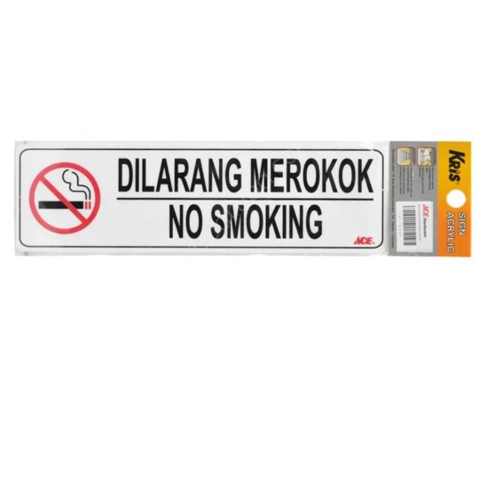 Kris Stiker Dilarang Merokok Sticker No Smoking Tanda Gambar Mudah Diaplikasikan Pada Kaca Metal Atau Plastik Dinding Ace Krisbow Di Larang Merokok  Nosmoking Bahan Tebal Krisbow Ace