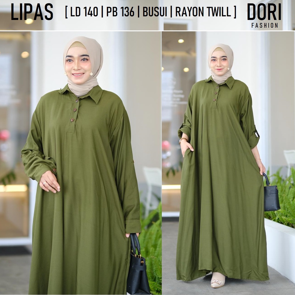 GAMIS HIJAU ARMY JUMBO XXXXXL RAYON TWILL BUSUI LD 140