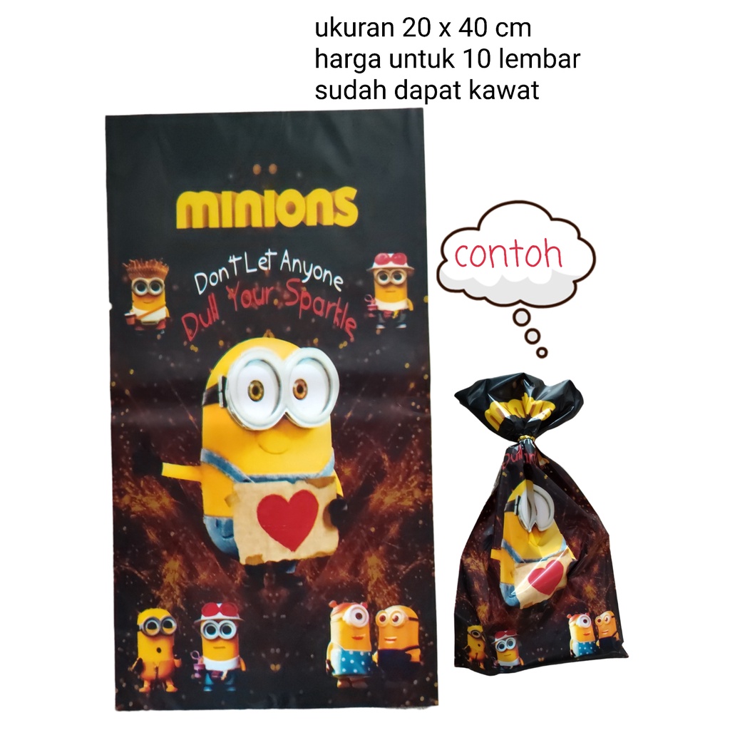 

Plastik snack tenteng plastik souvenir tenteng ulang tahun karakter minion minions