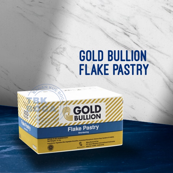 

Flake Pastry ( 500 gr ) Repack Gold Bullion GB Korsvet Margarin Margarine Shortening